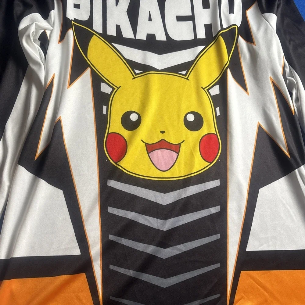 Poke'mon Hybrid Apparel boy's XL Black/Orange Long Sleeve Pikachu New